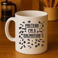 Pretend I'm A Dalmatian Funny Lazy Halloween Costume Coffee Mug thumb 4
