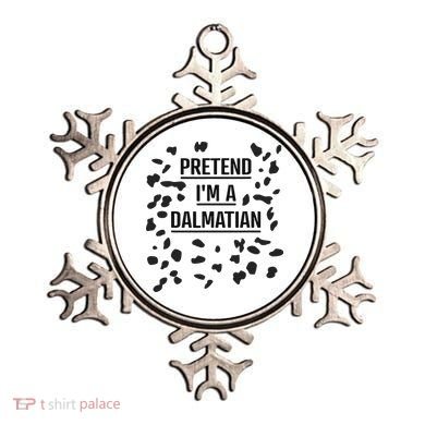 Pretend I'm A Dalmatian Funny Lazy Halloween Costume Ornament