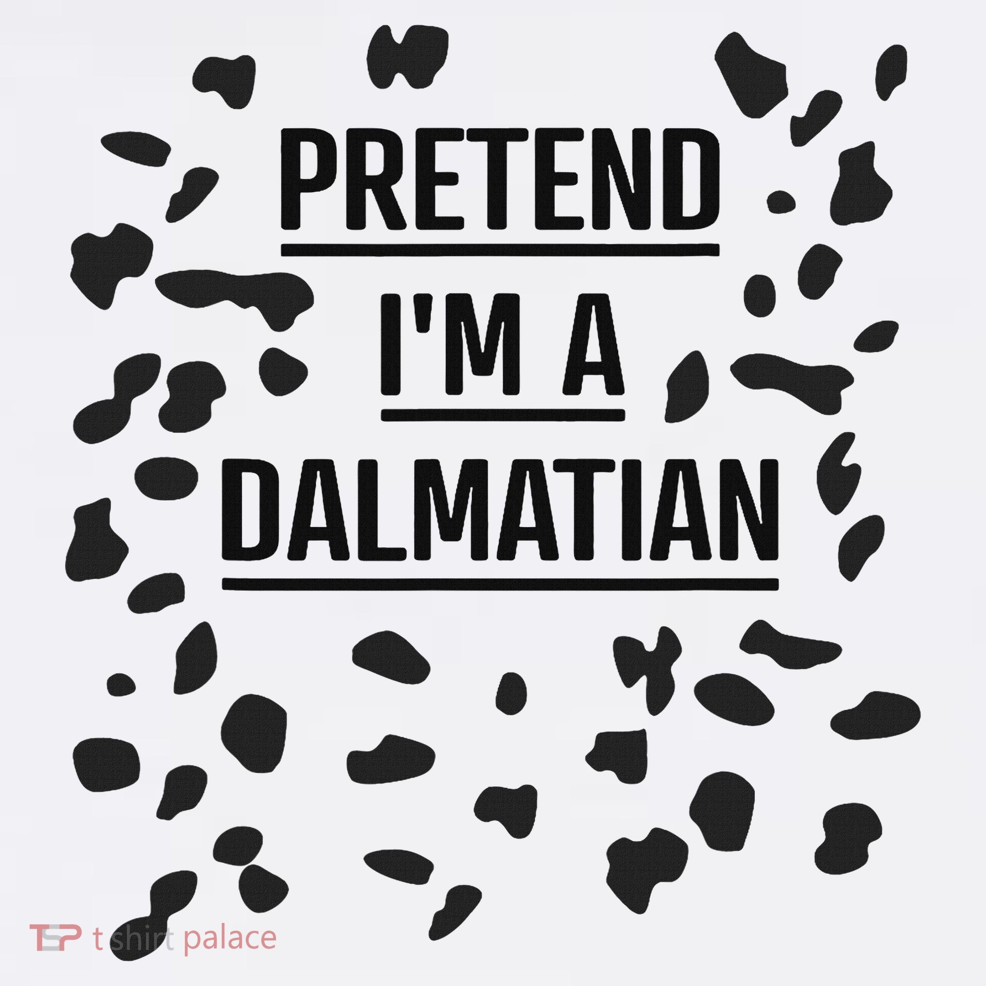 Pretend I'm A Dalmatian Funny Lazy Halloween Costume Women's Tank Top
