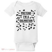 Pretend I'm A Dalmatian Funny Lazy Halloween Costume Baby Bodysuit thumb 0