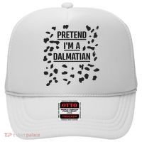 Pretend I'm A Dalmatian Funny Lazy Halloween Costume Hat thumb 0