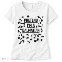 Pretend I'm A Dalmatian Funny Lazy Halloween Costume Women's T-Shirt thumb 0