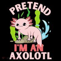 Pretend I'm An Axolotl Women's Hoodie thumb 2