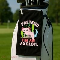 Pretend I'm An Axolotl Golf Towel thumb 2