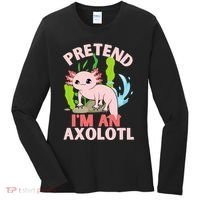 Pretend I'm An Axolotl Women's Long Sleeve Shirt thumb 0