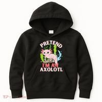 Pretend I'm An Axolotl Kids Hoodie thumb 0