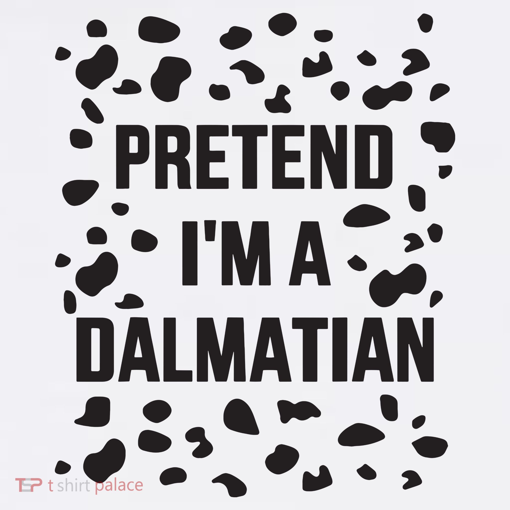 Pretend IM A Dalmatian Dog Funny Lazy Halloween Costume Women's Hoodie
