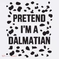 Pretend IM A Dalmatian Dog Funny Lazy Halloween Costume Mousepad thumb 1