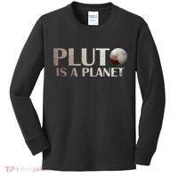 Pluto Is A Planet Kids Long Sleeve Shirt thumb 0