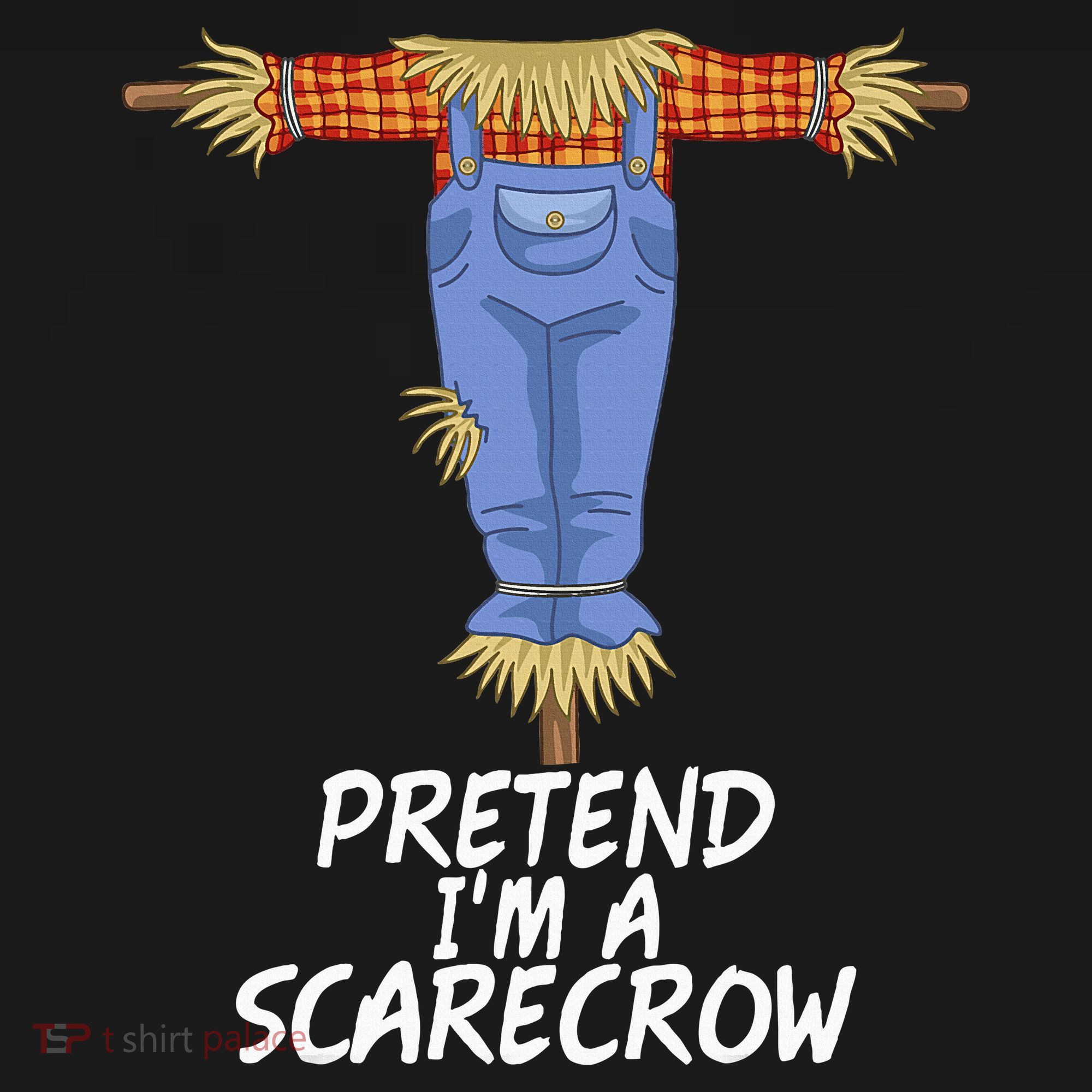 Pretend IM A Scarecrow Funny Lazy Halloween Costume Coaster