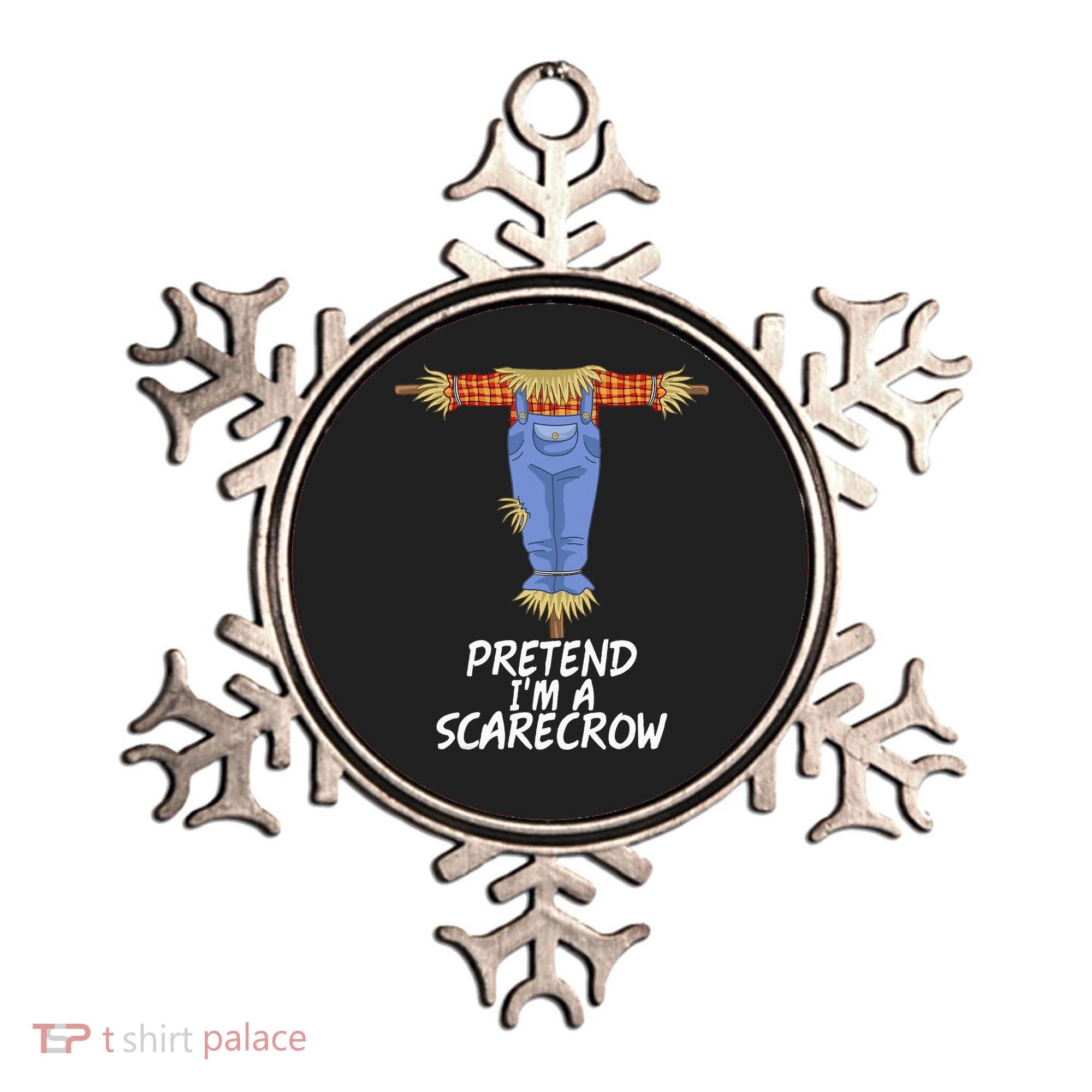Pretend IM A Scarecrow Funny Lazy Halloween Costume Ornament