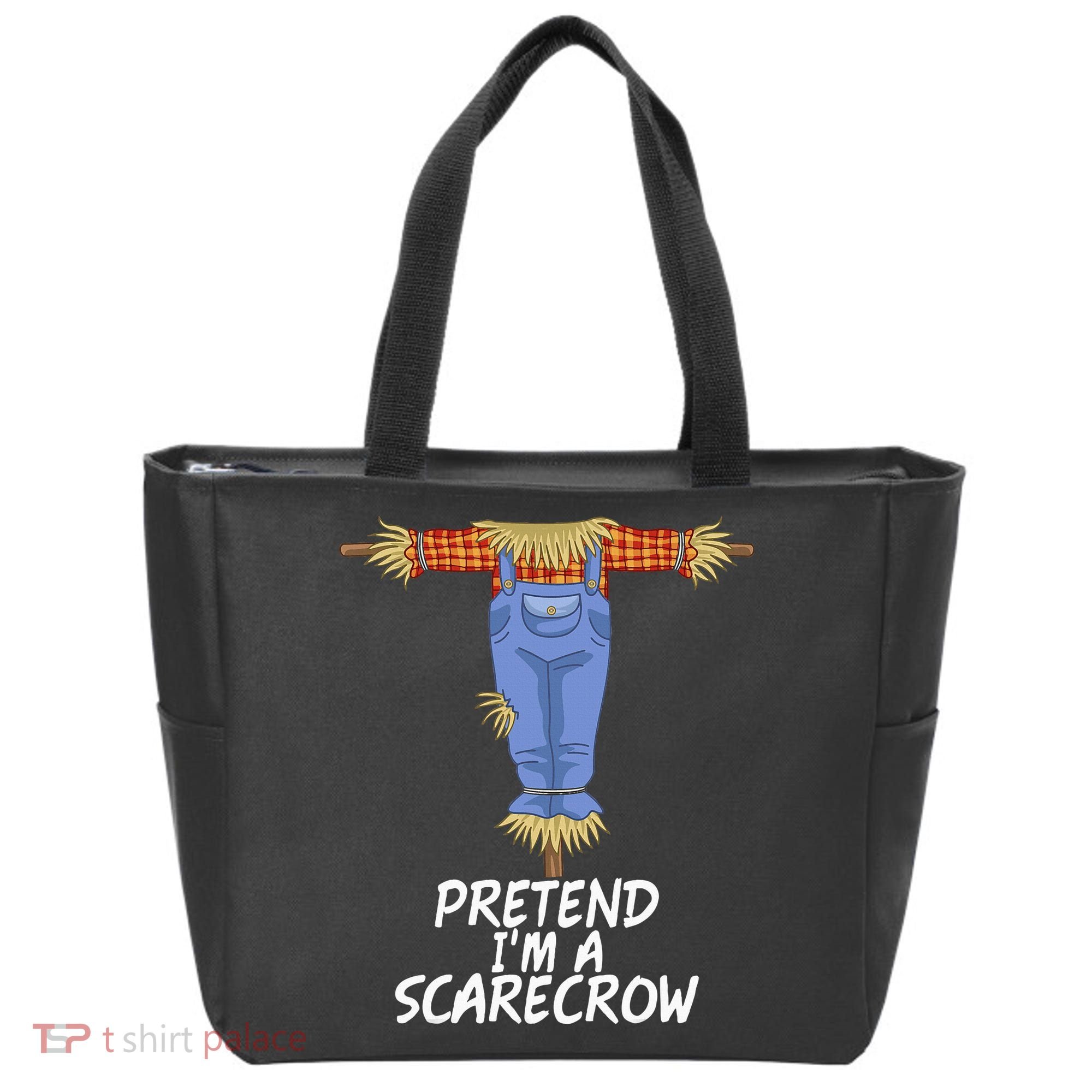 Pretend IM A Scarecrow Funny Lazy Halloween Costume Tote Bag