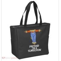 Pretend IM A Scarecrow Funny Lazy Halloween Costume Tote Bag thumb 2