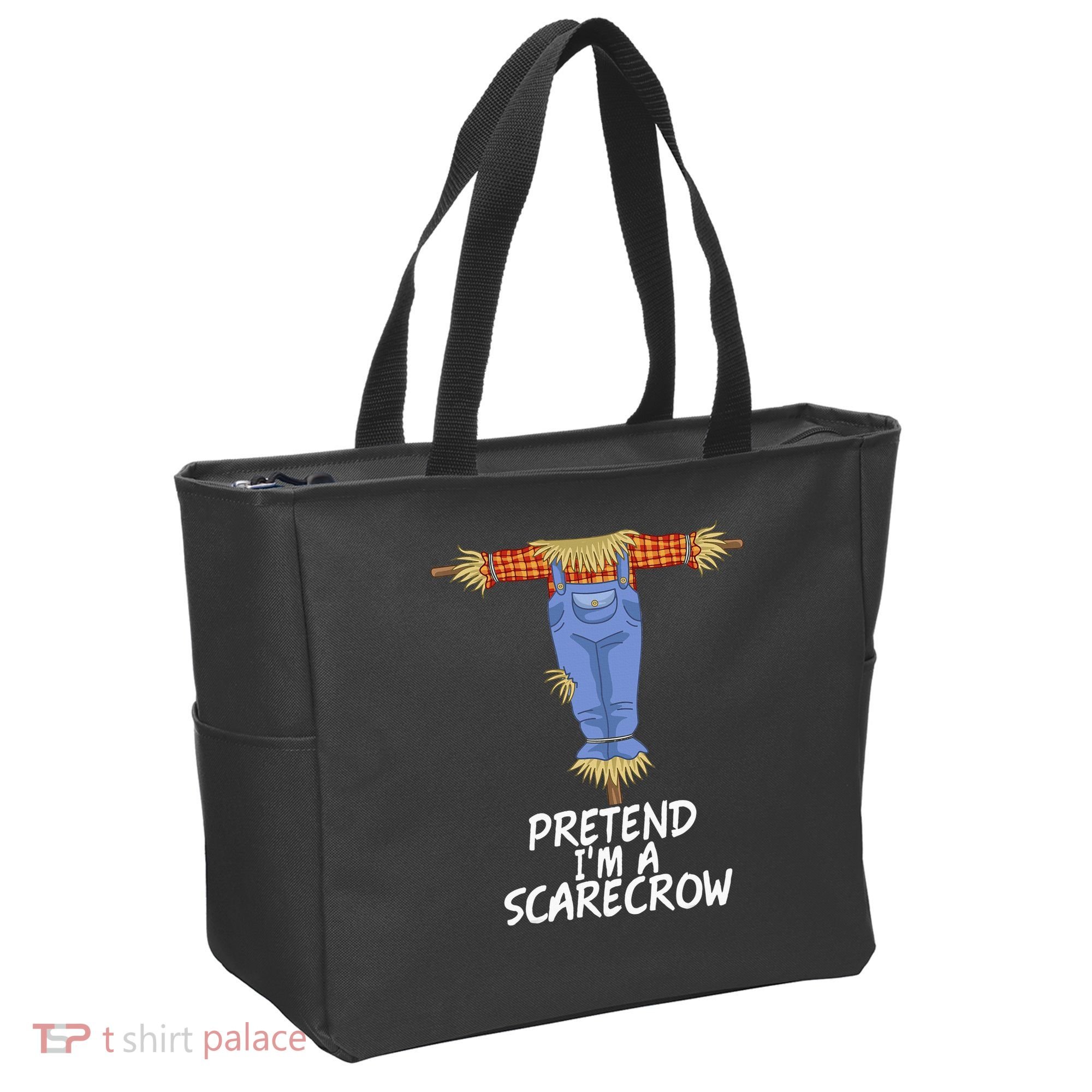 Pretend IM A Scarecrow Funny Lazy Halloween Costume Tote Bag