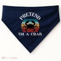 Pretend I'm A Crab USA-Made Doggie Bandana thumb 0