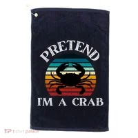 Pretend I'm A Crab Golf Towel thumb 0