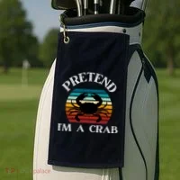 Pretend I'm A Crab Golf Towel thumb 2
