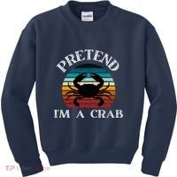 Pretend I'm A Crab Kids Sweatshirt thumb 0