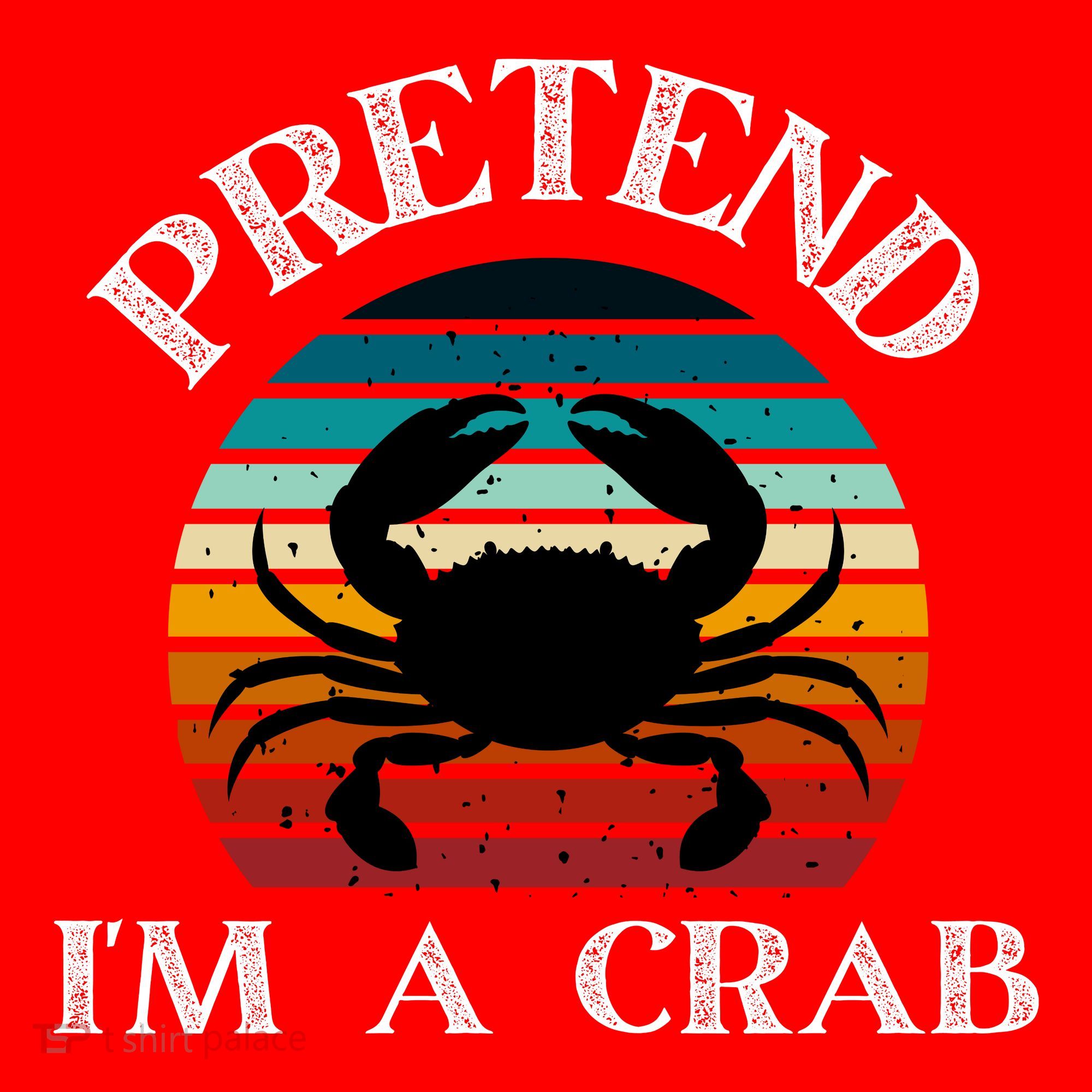 Pretend I'm A Crab Santa Hat