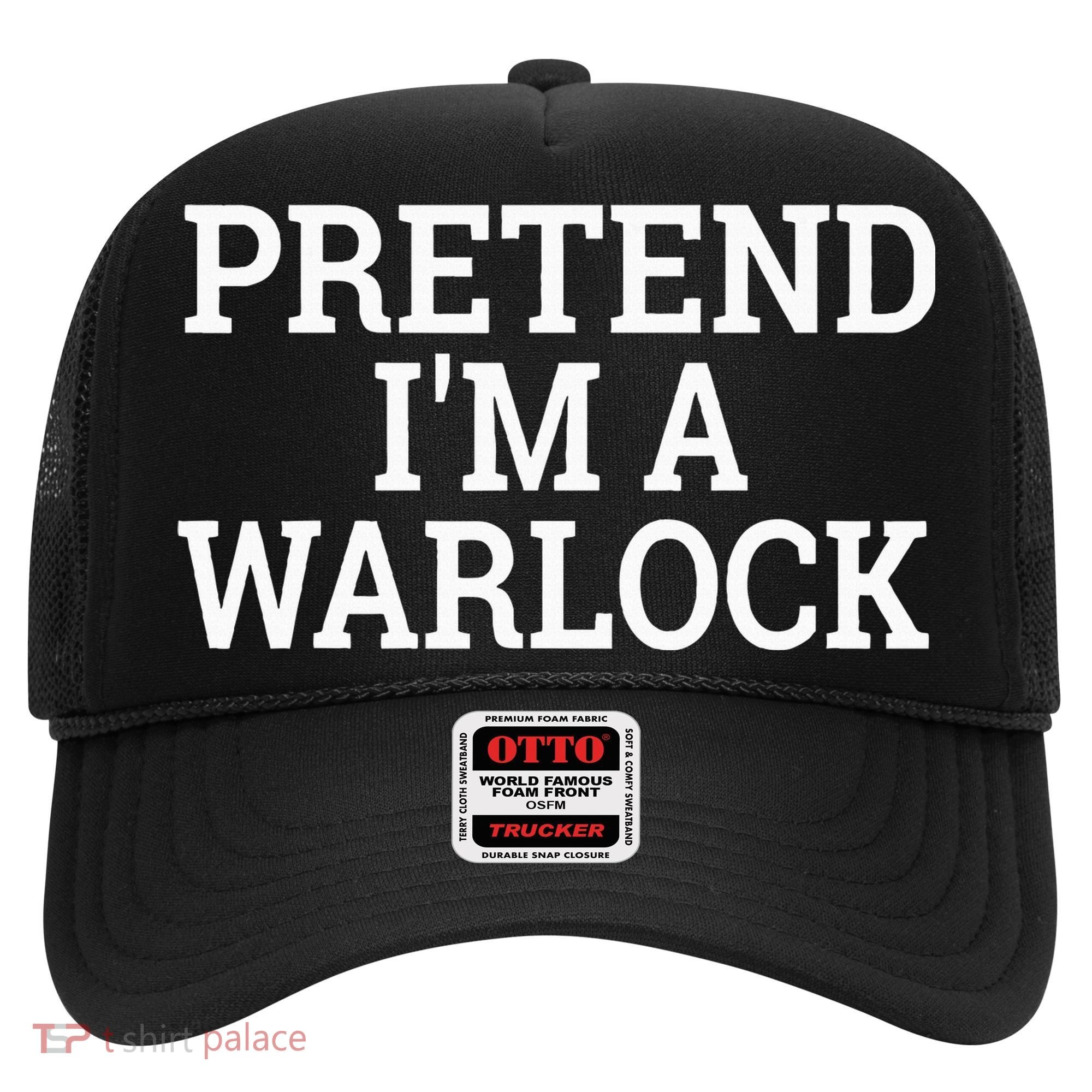 Pretend IM A Warlock Lazy Halloween Easy Costume Hat