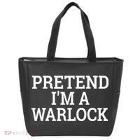 Pretend IM A Warlock Lazy Halloween Easy Costume Tote Bag thumb 0