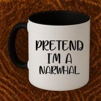 Pretend Im A Narwhal Coffee Mug thumb 2