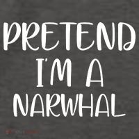 Pretend Im A Narwhal Vector Backpack thumb 2