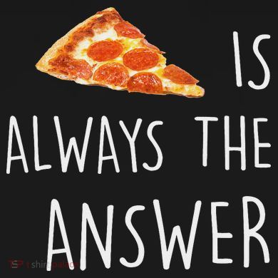 Pizza Is Always The Answer Funny Pizza Sustainable Bucket Hat