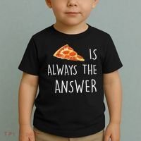 Pizza Is Always The Answer Funny Pizza Toddler T-Shirt thumb 2