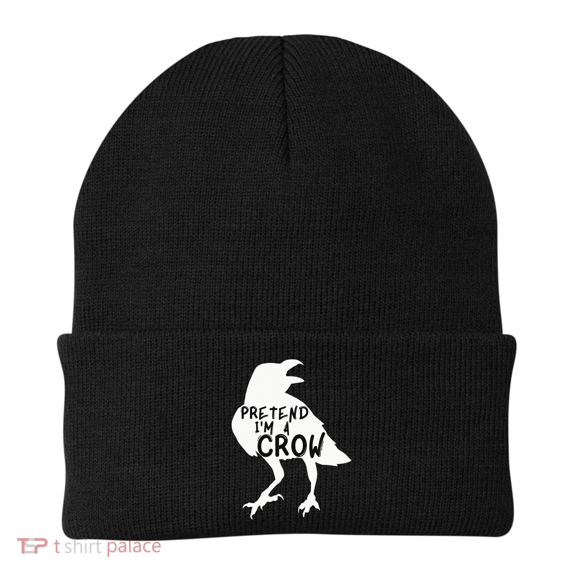 PRETEND I'M A CROW Funny Lazy Halloween Costume CROW Beanie