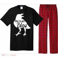 PRETEND I'M A CROW Funny Lazy Halloween Costume CROW Pajama Set thumb 0