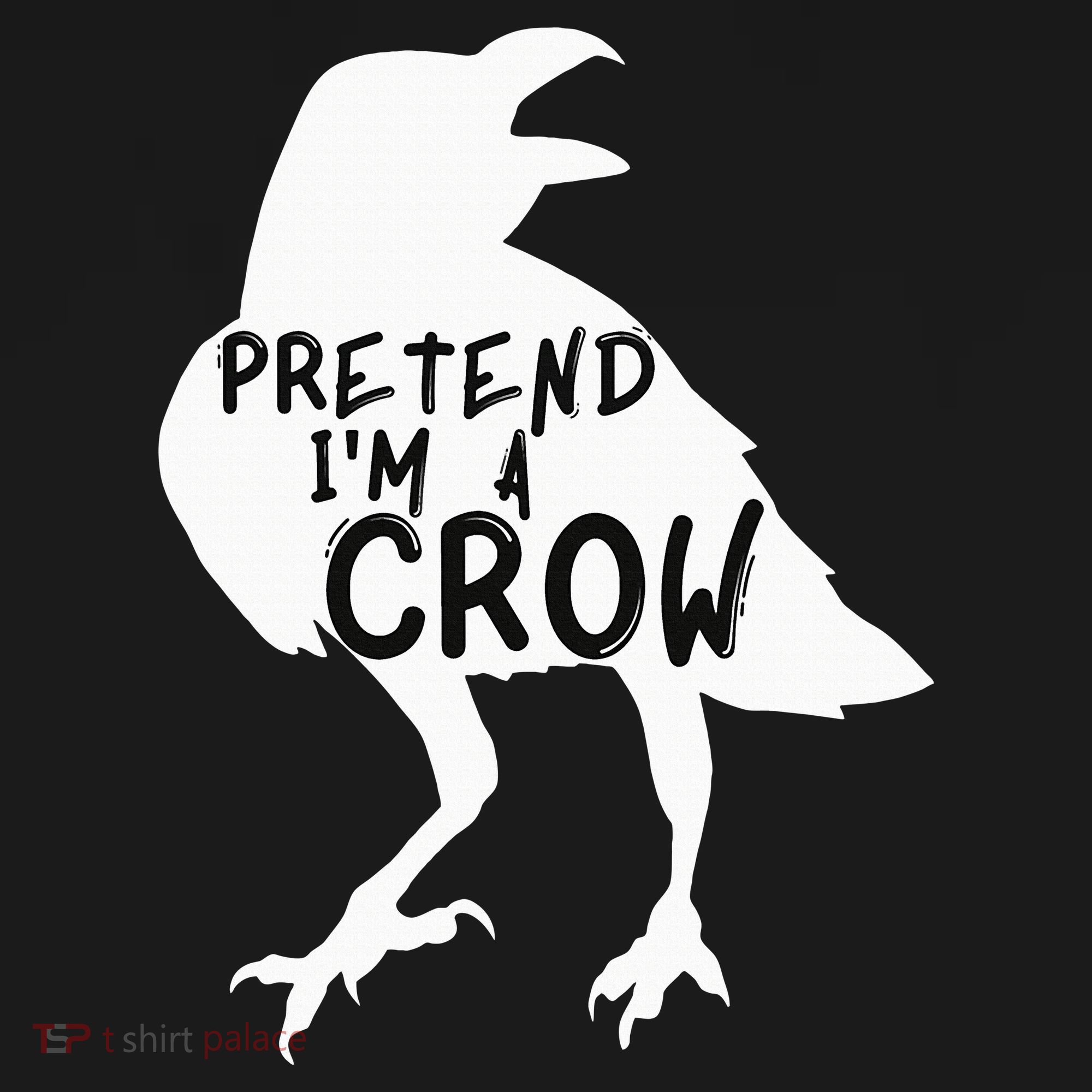 PRETEND I'M A CROW Funny Lazy Halloween Costume CROW Women's Hoodie