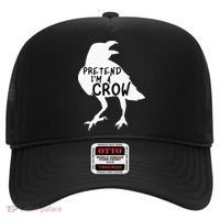 PRETEND I'M A CROW Funny Lazy Halloween Costume CROW Hat thumb 0