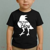 PRETEND I'M A CROW Funny Lazy Halloween Costume CROW Toddler T-Shirt thumb 2