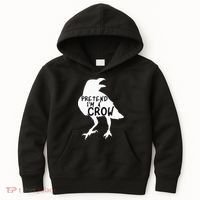 PRETEND I'M A CROW Funny Lazy Halloween Costume CROW Kids Hoodie thumb 0