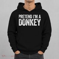 Pretend IM A Donkey Matching Costume Hoodie thumb 0