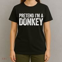 Pretend IM A Donkey Matching Costume T-Shirt thumb 4