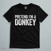 Pretend IM A Donkey Matching Costume T-Shirt thumb 5