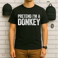Pretend IM A Donkey Matching Costume T-Shirt thumb 6