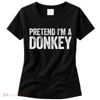 Pretend IM A Donkey Matching Costume Women's T-Shirt thumb 0
