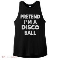 Pretend IM A Disco Ball Ladies PosiCharge Tri-Blend Wicking Tank thumb 0