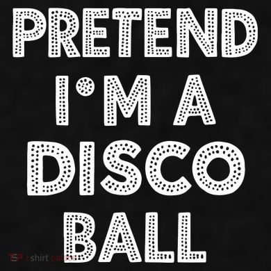Pretend IM A Disco Ball Ladies PosiCharge Tri-Blend Wicking Tank