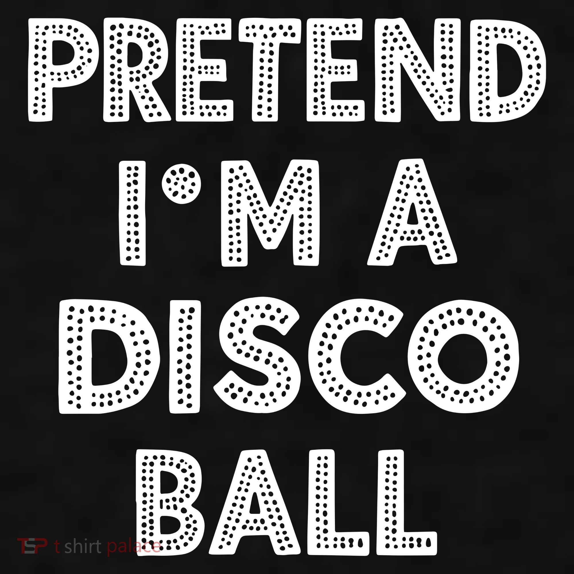 Pretend IM A Disco Ball Ladies PosiCharge Tri-Blend Wicking Tank