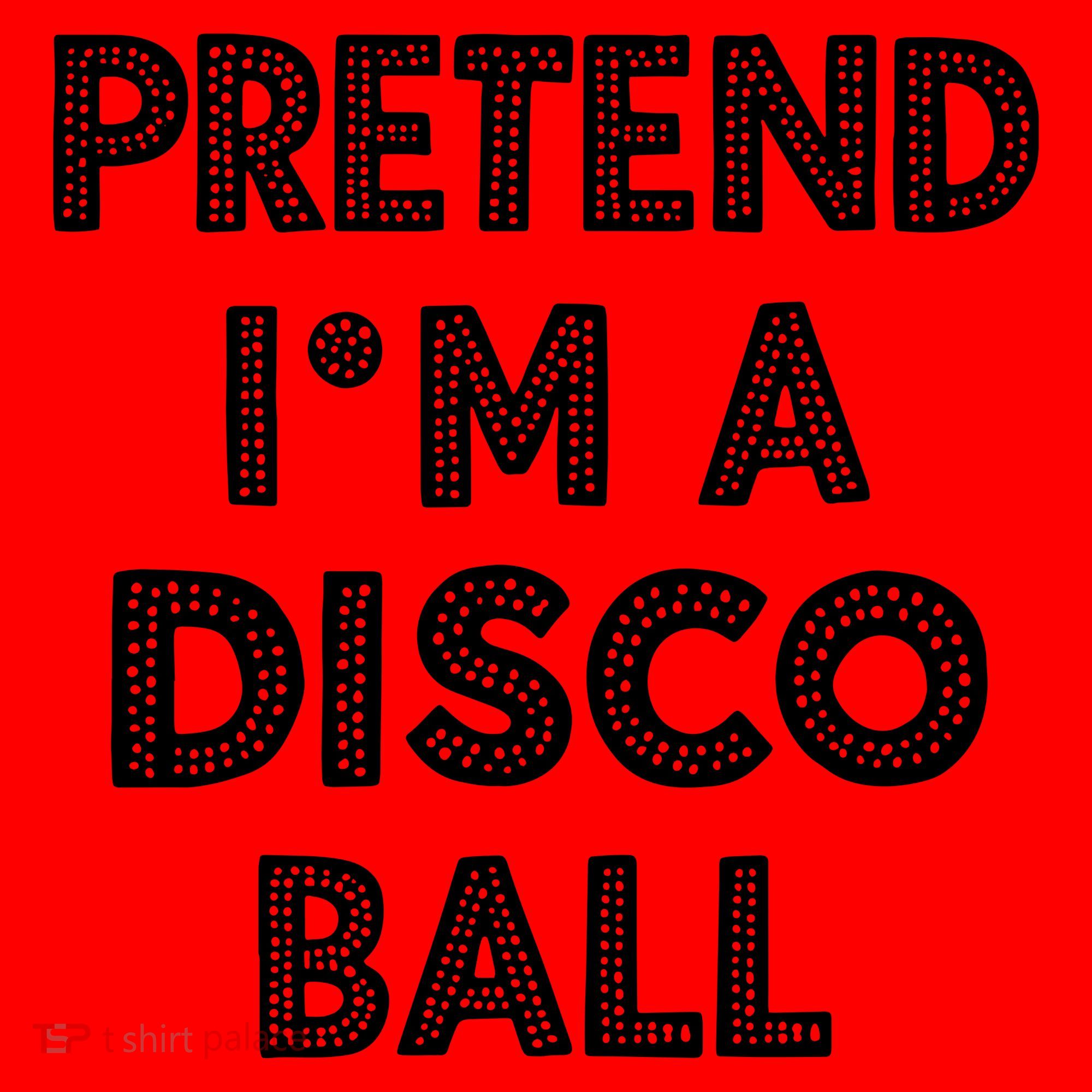 Pretend IM A Disco Ball Santa Hat
