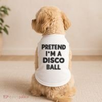 Pretend IM A Disco Ball Doggie Tank thumb 2
