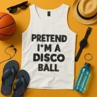 Pretend IM A Disco Ball Tank Top thumb 4