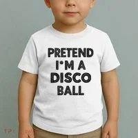 Pretend IM A Disco Ball Toddler T-Shirt thumb 2