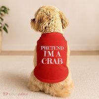 Pretend I'm A Crab Funny Gag Costume Gift Doggie Tank thumb 2