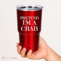 Pretend I'm A Crab Funny Gag Costume Gift Tumbler thumb 2