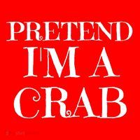 Pretend I'm A Crab Funny Gag Costume Gift Mousepad thumb 1